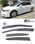 For 06-11 Civic Mugen Ii Style Window Rain Guard Visors 4DRS Sedan Honda Jdm Si. Fixed Price $29.99.