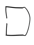 Hardtop Main Seal Front For Mercedes-benz R129 Sl From 06/1998. Fixed Price $520.04.