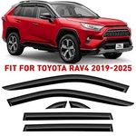 Rain Guards Vent Visors Shade For 2019-2025 Toyota RAV4 Shatterproof. Fixed Price $73.49.
