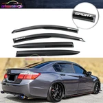 Fit 13-17 Honda Accord Sedan Window Visor Guard Arcylic Mug Style W/ White Sport. Fixed Price $42.31.