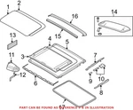 Genuine Oem Sunroof Opening Trim 54137157375 For Bmw. Fixed Price $25.86.