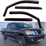 In-channel Smoke Window Visors Rain Guards For 2004-2015 Nissan Titan Crew Cab. Fixed Price $46.92.