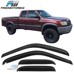 Window Visors Fits 00-06 Toyota Tundra Extended Cab Slim Style Rain Sun Guard. Fixed Price $27.98.