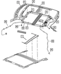 Genuine Mopar Sunroof Trim Lace 1JY42XDVAA. Fixed Price $107.33.