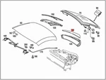 Genuine Mercedes-benz Slk C-pillar Trim Molding Left (2005-2011) Oe 1717950155. Fixed Price $128.74.