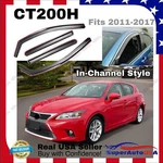 For Lexus CT200H 2011-2017 In-channel Vent Window Visors Rain Guard Deflectors. Fixed Price $48.99.