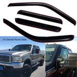 In-channel Mount Rain Guard Window Visor 99-16 Ford F250 Super Duty Crew Cab. Fixed Price $43.95.