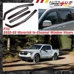 In-channel Guards Window Visor Shade Deflector Fits Ford Maverick 2022-2025. Fixed Price $65.89.