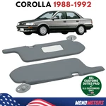 Visor Set For Toyota Corolla AE92 1988-1992 Interior Sunshade Pair. Fixed Price $98.00.
