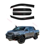 4PCS Rain Guard Window Visors Deflector Fit Toyota Hilux Double Cab Vent Shade. Fixed Price $35.49.