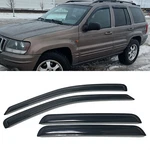 Smoke Window Visors Sun Vent Shade Rain Guard Fit Jeep Grand Cherokee 1999-2004. Fixed Price $29.99.