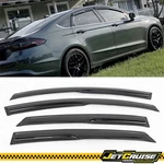 Fits 13-18 Ford Fusion Mugen Style Acrylic Window Visors Rain Sun Guards 4PC Set. Fixed Price $27.99.
