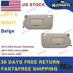 14-20 Infiniti QX60 2013 JX35 Pair Beige Sun Visor W/light 964019PB0A 964009PB0A. Fixed Price $31.98.