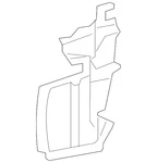 Genuine Toyota Radiator Support Air Deflector (left) 53294-35020. Fixed Price $117.07.