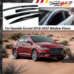 For Accent 2018-2022 3D Mugen Style Window Visors Rain Sun Guards Vent Deflector. Fixed Price $32.99.