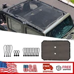 For 2007-2018 Jeep Wrangler Jku 4DOOR Sun Shade Top Cover Roof Mesh Net. Fixed Price $50.99.