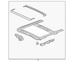 Genuine Nissan Sunroof Assembly 91306-3TA1A. Fixed Price $763.41.