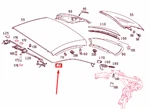 Mercedes-benz Sl R230 Roof Release Cable A2307900459 No Import Duties To. Fixed Price $94.42.