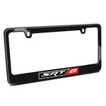 Dodge SRT8 Real Black Carbon Fiber License Plate Frame Challenger Charger Jeep. Fixed Price $48.99.