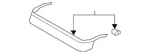 Genuine Audi Air Deflector 8K9-877-651-B. Fixed Price $264.00.