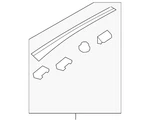 Genuine Nissan Sunroof Molding 91761-1AA1A. Fixed Price $413.71.