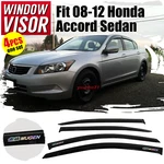 Fits 08-12 Honda Accord Sedan Rain Sun Window Visors Shade Guard W/ Laser Mugen. Fixed Price $41.39.