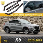 Fit Bmw X6 2015-2019 In-channel Window Visors Rain Sun Shade Guards Deflectors. Fixed Price $59.99.