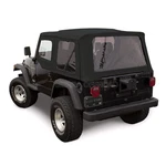 Jeep Wrangler Tj Soft Top, 1997-02, Tinted Windows, Upper Doors, Black Sailcloth. Fixed Price $351.99.