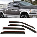 In-channel Window Visors Sun Rain Guard Fit 2010-2018 Dodge Ram 2500 Crew Cab. Fixed Price $28.99.