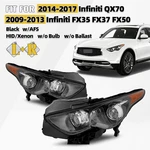 Hid Headlight For 2009-2017 Infiniti FX35 FX37 QX70 W/afs Black Left+right Pair. Fixed Price $598.99.