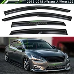 For 2013-2018 Nissan Altima Mugen Style Wavy Window Visors Rain Guard Deflectors. Fixed Price $27.99.