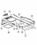 Genuine Mopar 2008-2010 Chrysler Town & Country Sunroof Trim Lace 1JN981W1AA. Fixed Price $78.56.