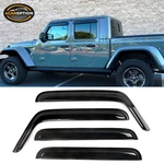 Fits 07-23 Jeep Wrangler 20-23 Gladiator Window Visors Rain Sun Guard Vent 4 Pcs. Fixed Price $26.88.
