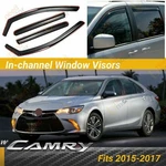 Fits Toyota Camry 2015-2017 In-channel Vent Window Visors Rain Guard Deflector. Fixed Price $45.99.