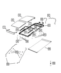 Genuine Mopar Sunroof Mechanism Cover 68194957AA. Fixed Price $140.40.