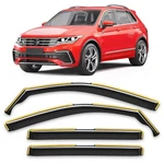 In-channel Window Rain Guards Fit For Volkswagen Vw Tiguan 2018-2024 Gua.... Fixed Price $63.46.