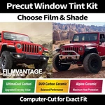 Jeep Wrangler 4DR / 2DR 2007-2026 Precut Window Tint Kit Carbon Ceramic Film. Fixed Price $142.95.