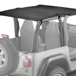 For Jeep Wrangler 97-02 Bikini Strapless Safari Style Black Denim Soft Top. Fixed Price $129.30.