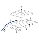 Ford F-150 2004-2008 5L3Z1651223AA Left Roof Panel Weatherstrip. Fixed Price $118.31.