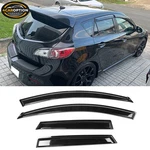 Fits 10-13 Mazda Hatchback Window Visors Rain Sun Guard Vent 4PC Set. Fixed Price $28.50.