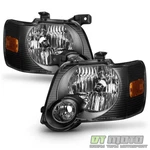 Black 2006-2010 Ford Explorer Headlights Headlamps Replacement Driver+passenger. Fixed Price $98.99.