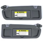 Pair Sun Dark Gray Left & Right Set For 2006-2011 Honda Civic Visors. Fixed Price $27.99.