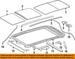 Toyota Oem 20-25 Grand Highlander Sunroof-sunroof Glass 632010E160. Fixed Price $1136.18.