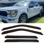 In-channel Window Visors Sun Vent Rain Guards Fit 2015-2020 Ford F-150 Supercrew. Fixed Price $28.99.