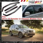 In-channel Vent Window Visors Rain Guard Deflector Subaru Forester 2014-2018. Fixed Price $45.89.