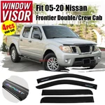Fits 05-20 Nissan Frontier Crew Cab Window Visors Guard Shade W/ Rainbow Sport. Fixed Price $41.39.