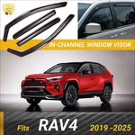 Fits 2019-25 Toyota RAV4 In-channel Vent Window Visors Rain Sun Guard Deflectors. Fixed Price $59.39.