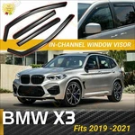 Fits Bmw X3 2019-2021 In-channel Vent Window Visors Rain Guard Deflectors. Fixed Price $59.99.