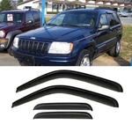 4PC Smoke Window For 99-04 Grand Cherokee Sun/rain Guard Vent Shade. Fixed Price $36.99.