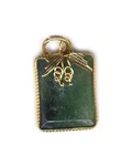 Antique 14CT Jade Ancient Orient Sacred Dream Stone Warrior Battle Amulet 24KTGP. Fixed Price $79.99.